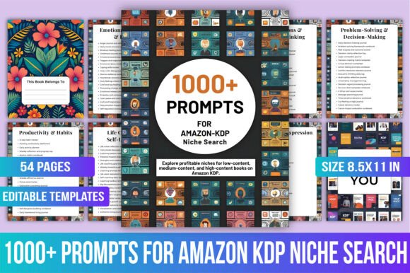 🛍️ 1,000 Prompts for Amazon KDP Niche: Your Real-World Idea Engine for Low-Content Publishing