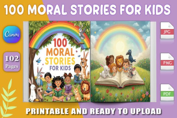 100 Moral Stories for Kids Story Book