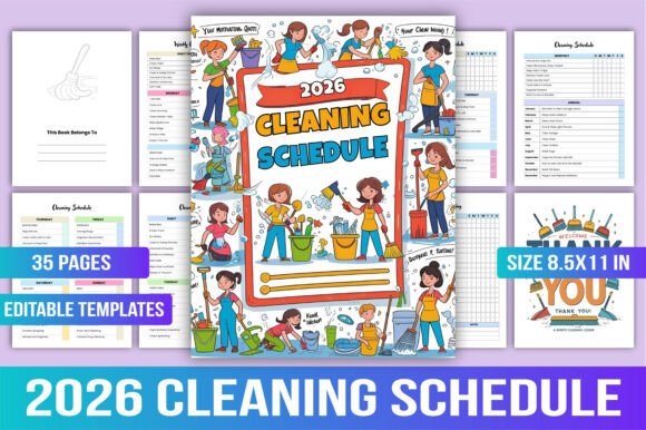 🧹 2026 Cleaning Schedule Planner