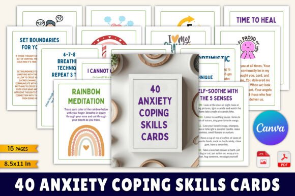 40 Anxiety Coping Skills Cards: A Practical, Evidence-Informed Toolkit for Emotional Regulation