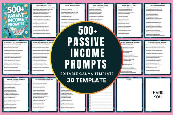 500 Etsy Passive Income Prompts KDP