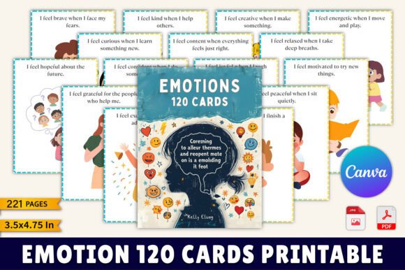 Emotion 120 Cards Printable