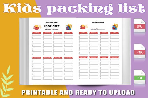 Kids Packing List