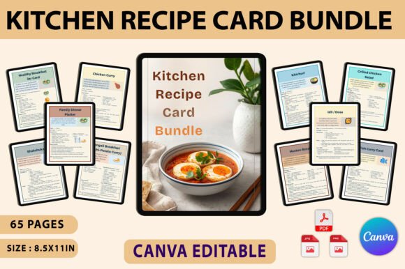 Kitchen Recipe Card Bundle
