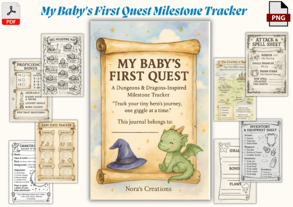 My Baby’s First Quest Milestone Tracker: A Fantasy-Inspired Alternative for Mindful Parenting